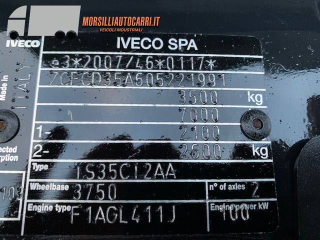 IVECO 35c14 Furgone in Alluminio